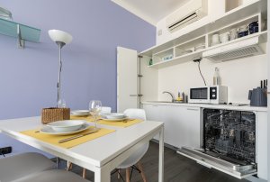 Equipped kitchen in Lavanda Stresa Residence apartment